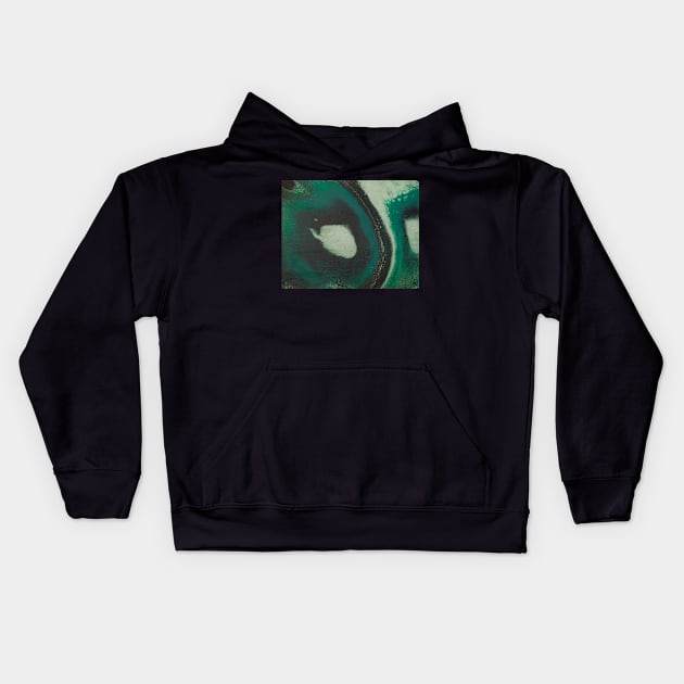 Green haze Kids Hoodie by PolSmart